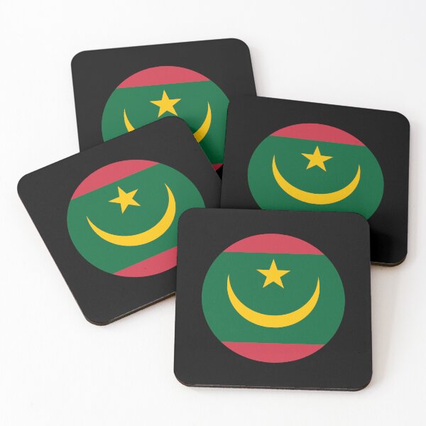 Item preview, Mauritania Circle Flag MR designed and sold by shitpostee.