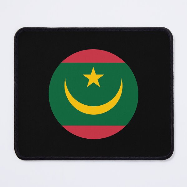 Item preview, Mauritania Circle Flag MR designed and sold by shitpostee.