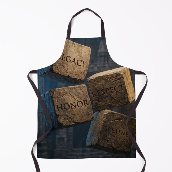 Item preview, LEGACY HONOR RESPECT GREATNESS - Ancient Stone Cubes Wall Art designed and sold by AiNaturalsOnly.