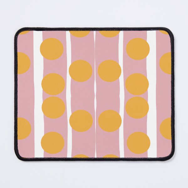 Item preview, Retro Pink and Yellow Polka Dot Stripes Pattern designed and sold by Ailiida.