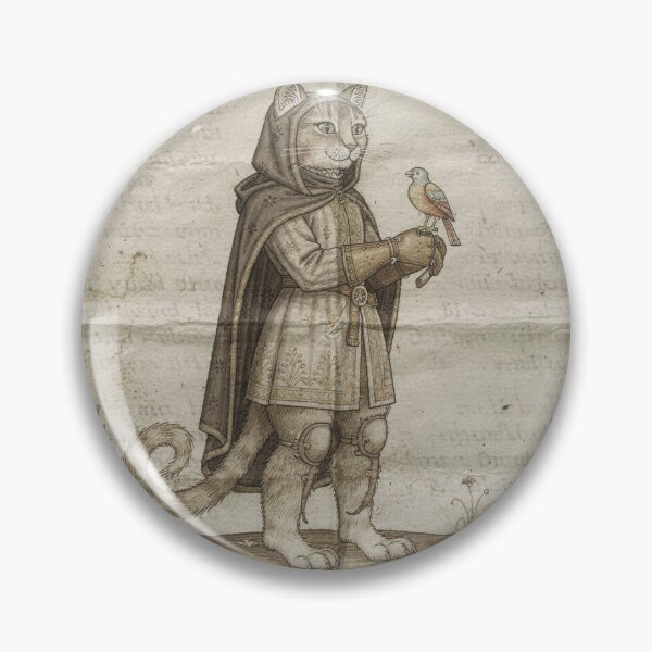 Item preview, Medieval Cat Falconer designed and sold by PictorialWhimsy.