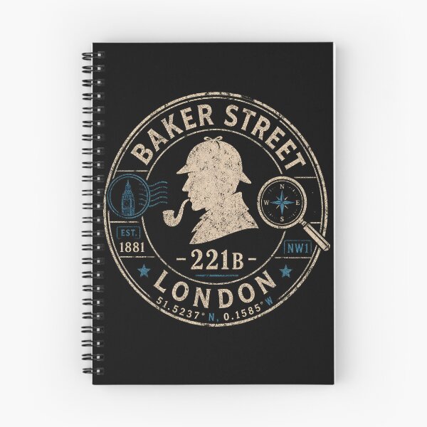 Item preview, Baker Street London 221B Sherlock Holmes Vintage Postal Stamp Badge designed and sold by Fenay Designs.