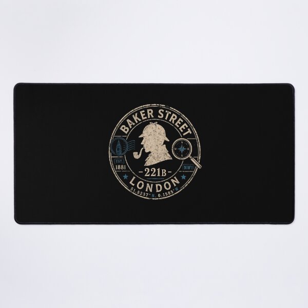 Item preview, Baker Street London 221B Sherlock Holmes Vintage Postal Stamp Badge designed and sold by Fenay Designs.