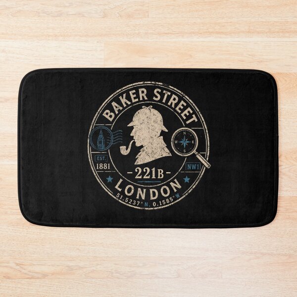 Item preview, Baker Street London 221B Sherlock Holmes Vintage Postal Stamp Badge designed and sold by Fenay Designs.