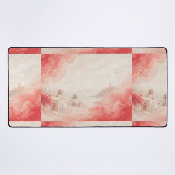 Item preview, Tunisia Watercolor Travel Illustration designed and sold by AHOK-lab.