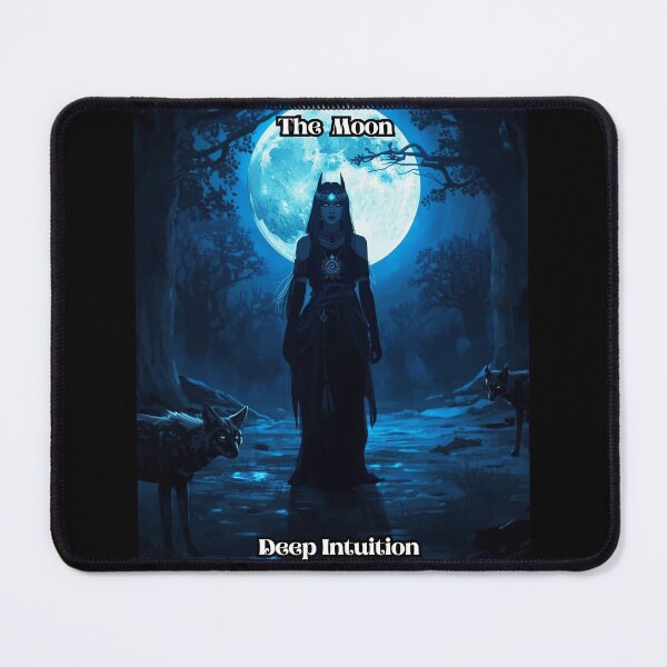 Item preview, The Moon - Tarot Card from Wildwood Green Witch Tarot Deck  designed and sold by Earth Nature Creations.