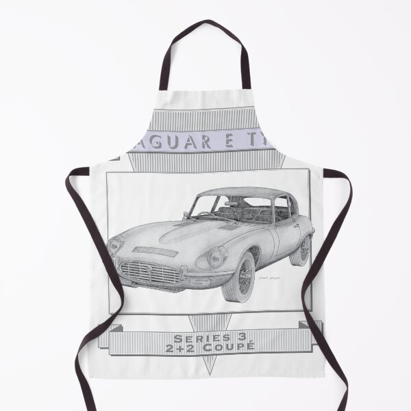 Item preview, Jaguar E Type Series 3 2+2 Coupé Hand-drawn designed and sold by Classic Car Art Drawings.
