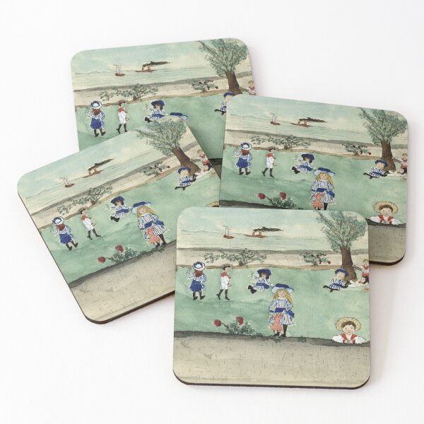 Item preview, Victorian children play in garden by the sea designed and sold by TerryKerrImages.