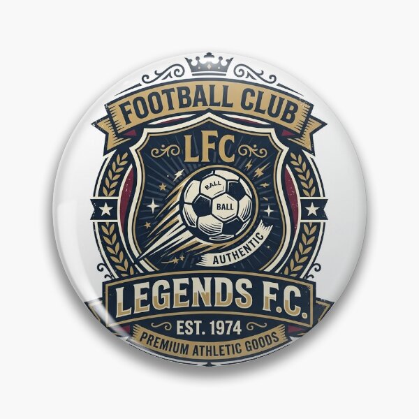 Item preview, Vintage Football Club Legends FC Retro Crest designed and sold by UrbanVoid Studio.