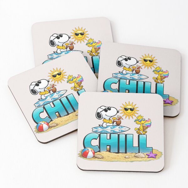 Item preview, Chill Snoopy Peanuts Summer Beach Vacation Fan designed and sold by LysiTHWIP.