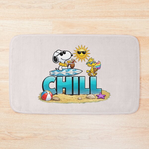 Item preview, Chill Snoopy Peanuts Summer Beach Vacation Fan designed and sold by LysiTHWIP.