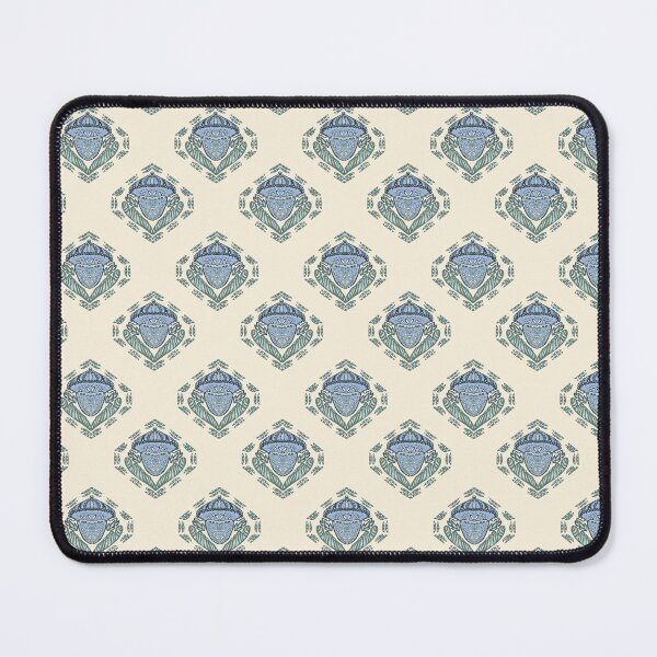 Item preview, Ornamental Acorn Botanical Pattern Blue Green Vintage Nature Aesthetic Design designed and sold by Almanzart.