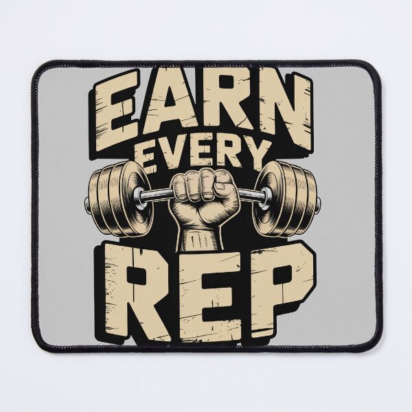 Item preview, Earn Every Rep - Gym Motivation Shirt designed and sold by Hadamah.