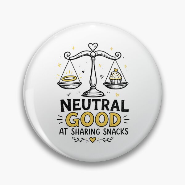 Item preview, Neutral Good At Sharing Snacks Funny Alignment Chart Art designed and sold by Fenay Designs.