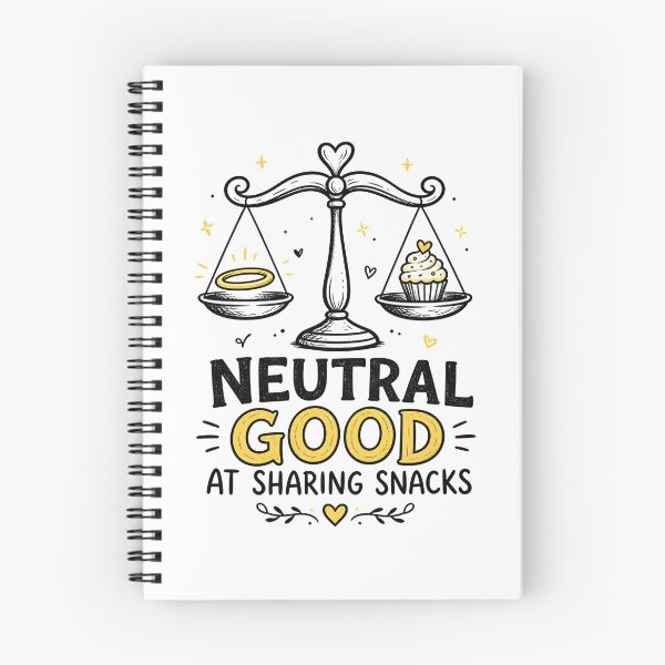 Item preview, Neutral Good At Sharing Snacks Funny Alignment Chart Art designed and sold by Fenay Designs.