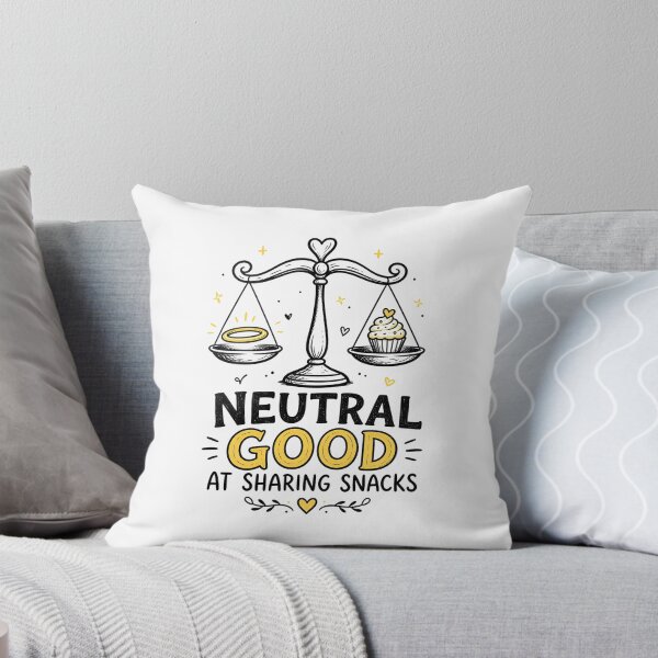 Item preview, Neutral Good At Sharing Snacks Funny Alignment Chart Art designed and sold by Fenay Designs.