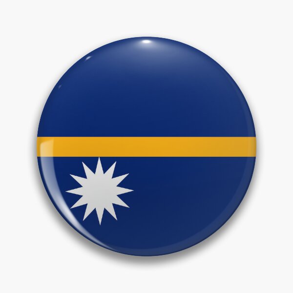 Item preview, Nauru Circle Flag NR designed and sold by shitpostee.