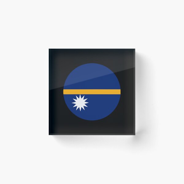 Item preview, Nauru Circle Flag NR designed and sold by shitpostee.