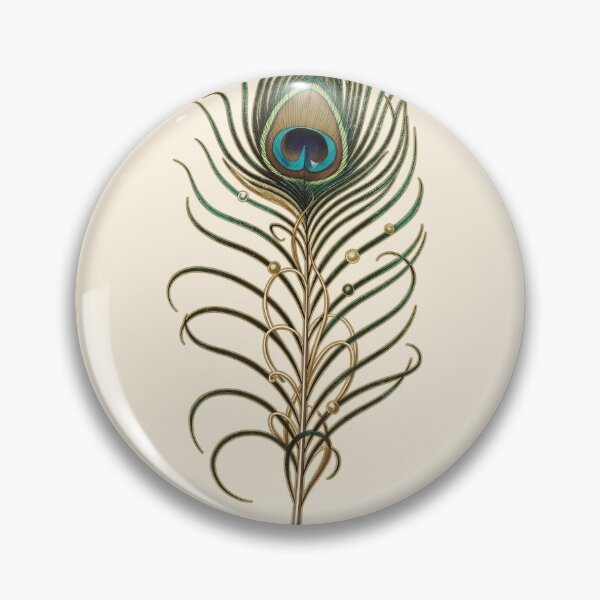 Item preview, Art Nouveau Peacock Feather Panel designed and sold by PictorialWhimsy.