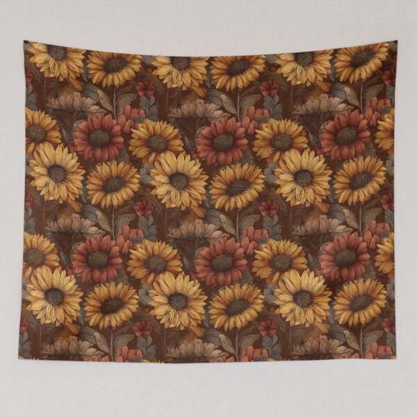 Item preview, Blooming Sunflower Texture  - Birth Flower Pattern - Birthday Gift Ideas designed and sold by RoyalStarsPatts.