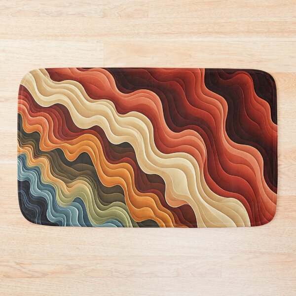 Item preview, Abstract waves in a spiral design, warm colors designed and sold by Mianku | Für das Leben.