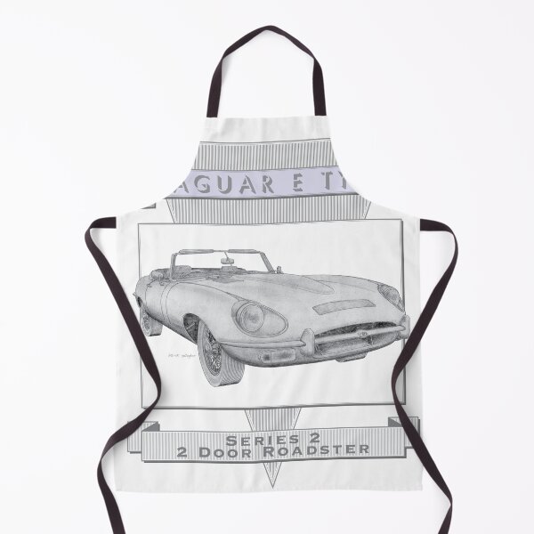 Item preview, Jaguar E Type Series 2 2 Door Roadster Hand-drawn designed and sold by Classic Car Art Drawings.