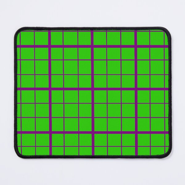 Item preview, Purple On Green Grid Windowpane Plaid Design  designed and sold by PatternTitan.