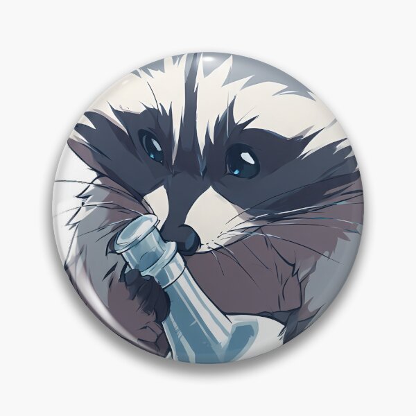 Item preview, Apothecary Raccoon Flask designed and sold by IllumeInk.