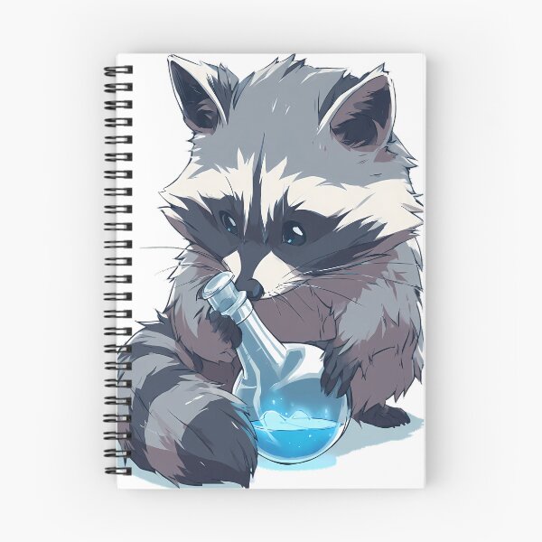 Item preview, Apothecary Raccoon Flask designed and sold by IllumeInk.