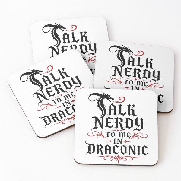 Item preview, Talk Nerdy To Me In Draconic Gothic Fantasy Art designed and sold by Fenay Designs.