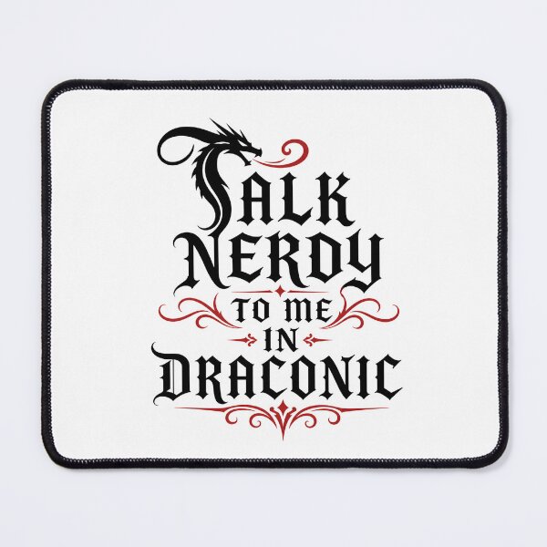Item preview, Talk Nerdy To Me In Draconic Gothic Fantasy Art designed and sold by Fenay Designs.