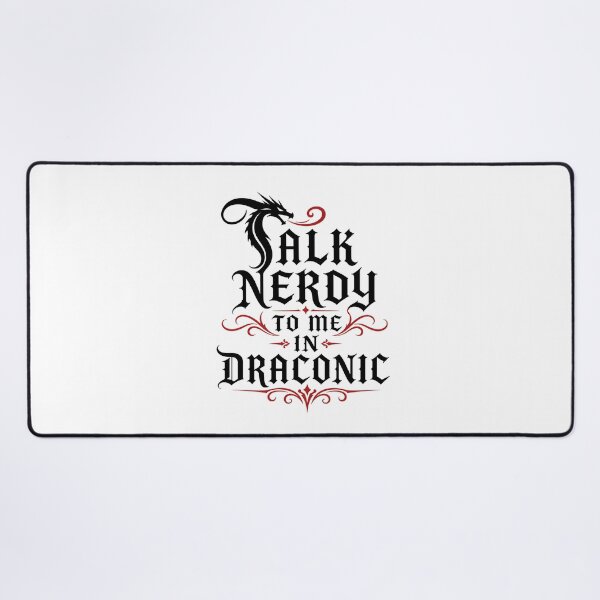 Item preview, Talk Nerdy To Me In Draconic Gothic Fantasy Art designed and sold by Fenay Designs.
