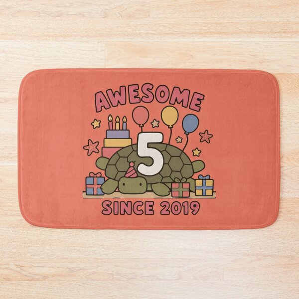 Item preview, Awesome Since 2019 5th Birthday Cute Turtle Party Hat Kids designed and sold by bosamji.