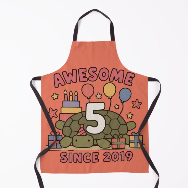 Item preview, Awesome Since 2019 5th Birthday Cute Turtle Party Hat Kids designed and sold by bosamji.