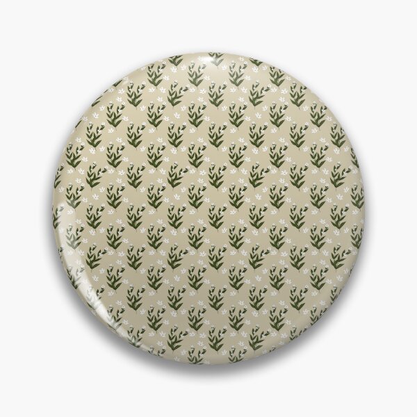 Item preview, White Daisy Floral Pattern on Beige Green Botanical Spring Meadow Design designed and sold by Almanzart.
