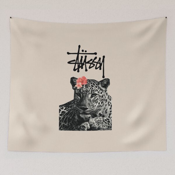 Item preview, Black And White Leopard Flower Streetwear Classic T-Shirt designed and sold by Lilbahlil.