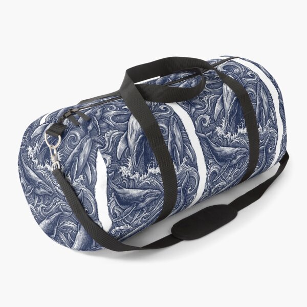 Item preview, Vintage Whales in Ocean Waves Nautical Art designed and sold by AdyKurniawan.