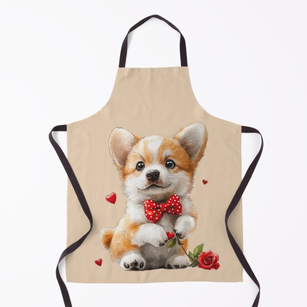 Item preview, Corgi Holding Rose and Heart designed and sold by Erika Kaisersot.