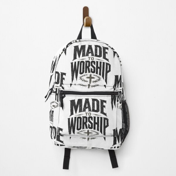 Item preview, Made To Worship Christian Rock Faith Design designed and sold by TheLampClothing.
