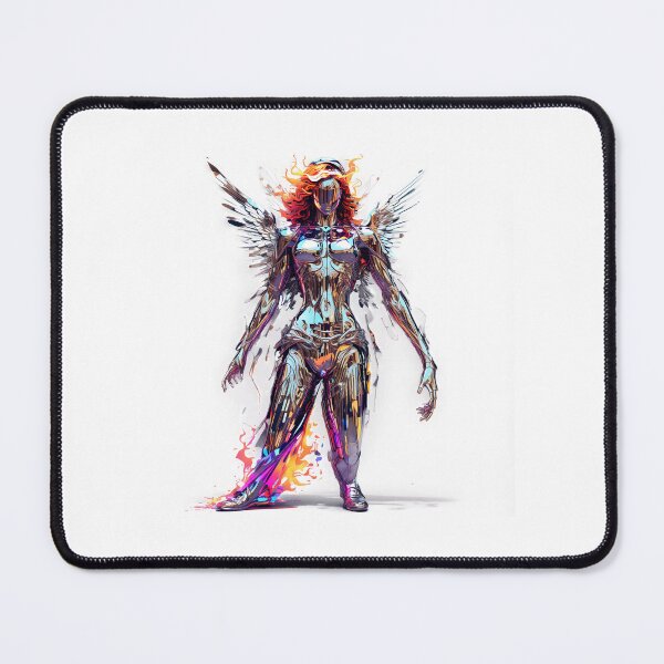 Item preview, Chrome Angel Glitch Flames designed and sold by nndgraphics.