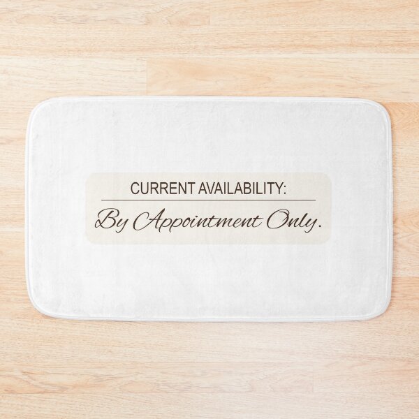 Item preview, Current Availability By Appointment Only Funny Office Sticker designed and sold by MadCatDesign77.