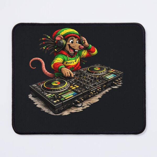 Item preview, Rasta DJ Mouse Cartoon designed and sold by digitalbob60.