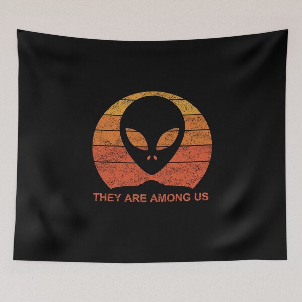 Item preview, They Are Among Us – Retro Alien T-Shirt designed and sold by natopisz.