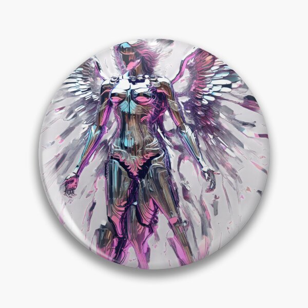 Item preview, Chrome Angel Glitch Flames designed and sold by nndgraphics.