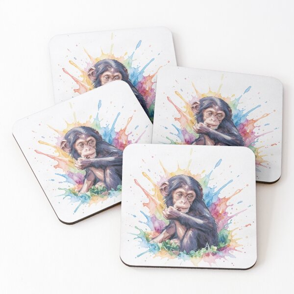 Item preview, Baby Monkey in Watercolor designed and sold by tomorrowsart.