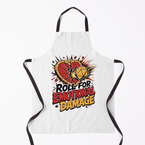 Item preview, Roll For Emotional Damage Broken Heart Dice Art designed and sold by Fenay Designs.
