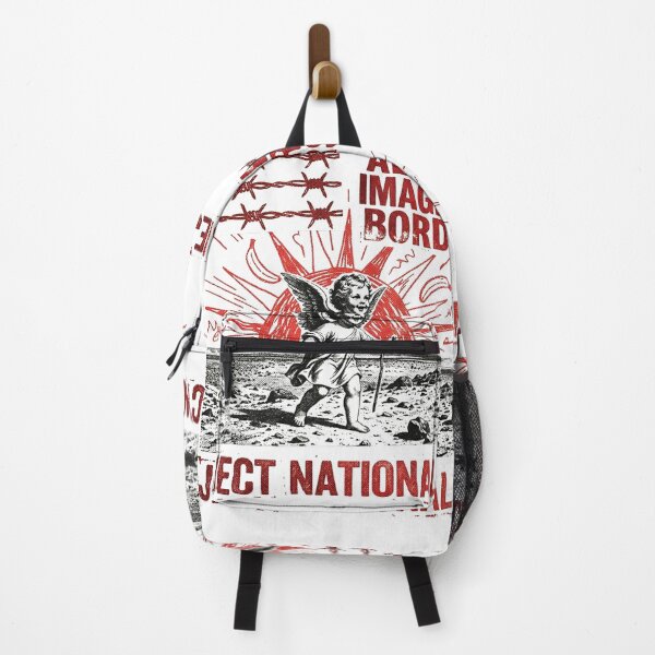Item preview, Abolish Imaginary Borders Reject Nationalism Retro Protest Art designed and sold by AdyKurniawan.