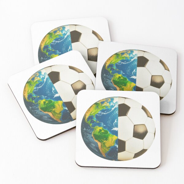 Item preview, World Soccer Ball Art — Earth Football Globe The Worlds Game Print designed and sold by icemanphotos.