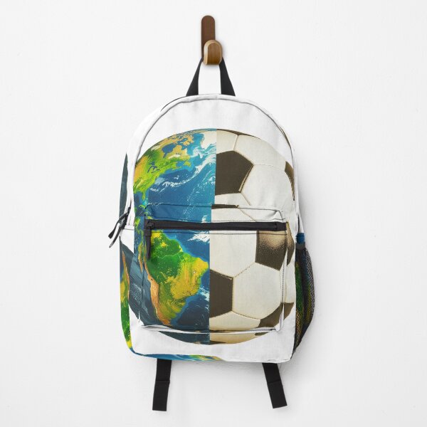 Item preview, World Soccer Ball Art — Earth Football Globe The Worlds Game Print designed and sold by icemanphotos.