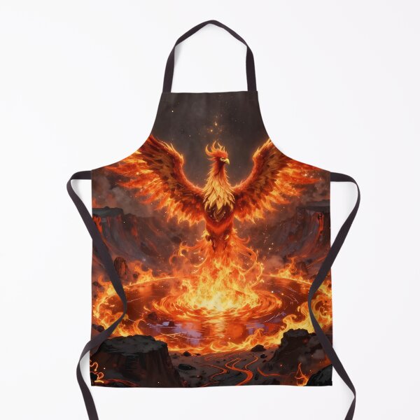 Item preview, Flaming Phoenix Rises From Fire and Magma designed and sold by Fanta-sticky.
